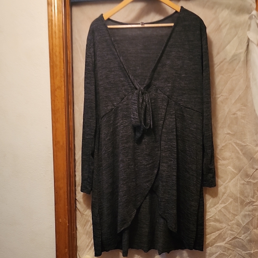 Rosegal Charcoal Denim Look Tunic